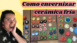 aprenda a envernizar peças de cerâmica fria  Tutorial  DIY [upl. by Imnubulo]