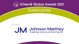 IChemE Global Awards 2021  Sustainability webinar [upl. by Tades]