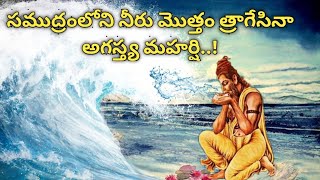 Agastya Muni Story In TeluguWho Drank The Ocean DrySanatana VedikaIAgastyaUntold Stories Telugu [upl. by Stichter25]