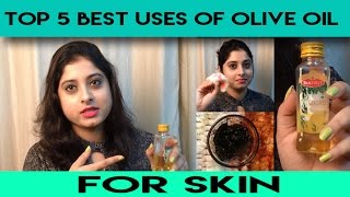 TOP 5 BEST USES OF OLIVE OIL FOR SKIN [upl. by Harbour]