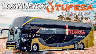 ASÍ son los NUEVOS AUTOBUSES de TUFESA TITANIUM Doble Piso  Volvo 9800 DD [upl. by Emya291]