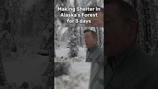 Building a Survival Shelter For 3 Days in Alaskas Forest [upl. by Charlena]