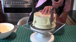 How to ganache a cake using the upside down method by Lets Eat Cake [upl. by Claudio]