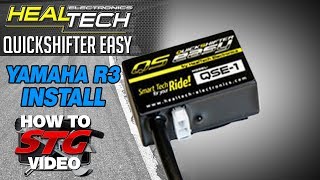 How to Install a HealTech Yamaha YZFR3 1517 QuickShifter Easy from Sportbiketrackgearcom [upl. by Coussoule361]