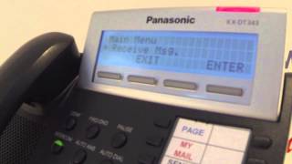 ProStar Communications  Checking Voicemail in the Office  Panasonic KXDTNT [upl. by Netloc]