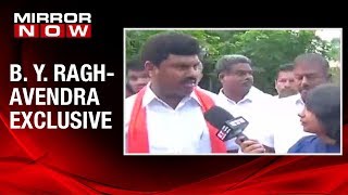 B Y Raghavendra casts his vote in Shimoga says Confident about his win in Karnataka [upl. by Llenral473]