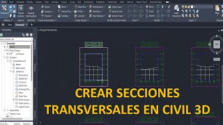 Cómo crear secciones transversales en Civil 3D [upl. by Schonfield108]