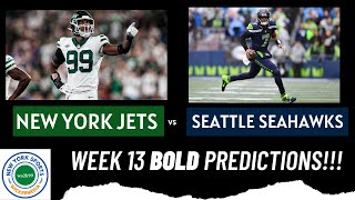 5 BOLD PREDICTIONS and Score Prediction For Jets vs Seahawks [upl. by Schafer834]