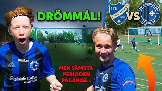 SPELAR TROTS ATT JAG ÄR SJUK amp GÖR MITT SNYGGASTE MÅL I ÅR  IFK BergshamraTäby FK P09 [upl. by Yrahcaz887]