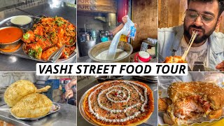 Vashi Street Food  Rajwadi Tea Stall  Paajis Chole Bhature  Burhet Hut  Streeters [upl. by Lothaire]