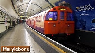 Marylebone  Bakerloo line  London Underground  1972 Tube Stock [upl. by Alina171]