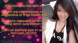 Hambog ng SagPro Ft Flick One  Girlfriend Lyrics Video ft Carlyn Ocampo [upl. by Nosauq237]