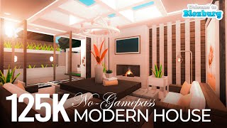 Cozy Modern House  NoGamepass  Welcome to Bloxburg [upl. by Notsgnik]