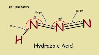 Structure of Hydrazoic Acid  HN3 [upl. by Maximilien664]