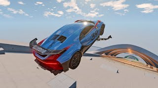 Cars Down the Insane Hill BeamNg Drive 31  CrashBoomNation [upl. by Lanuk]