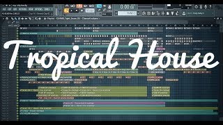 FL StudioTropical house project by MAKS FREE FLP [upl. by Nauqet124]