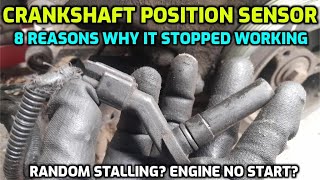 8 REASONS WHY CRANKSHAFT POSITION SENSOR WENT BAD FAILED CODE P0335 P0336 P0337 P0338 P0339 P0385 [upl. by Enimzzaj]