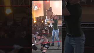 Highest Chokeslam Ever wrestling icw wwe [upl. by Ahsienot]