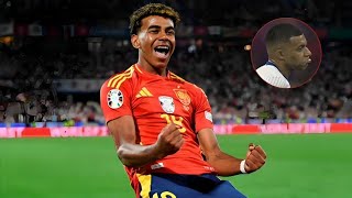 Goal of The Tournament Lamine Yamal vs France  Spain vs France  EURO 2024  Kylian Mbappe [upl. by Tehcac]