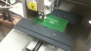 Gravograph M20 engraving Machine Fancy fonts with outline [upl. by Amluz]