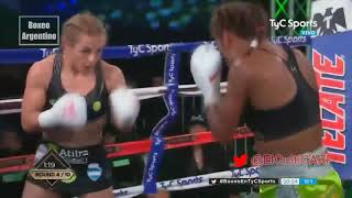 KOT 10 Yesica Bopp vs Sandra Robles  Boxeo De P [upl. by Enitsrik]