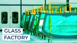 How Is Glass Processed  Tempered Glass Manufacturing  Glass Factory [upl. by Ihteerp]