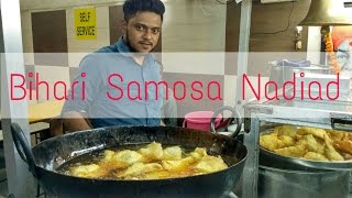 Nadiad famous Bihari Samosa centre indian street food [upl. by Goodkin433]