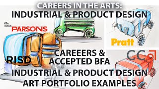 CAREERS IN THE ARTS –INDUSTRIAL DESIGN – ACCEPTED ART PORTFOLIO EXAMPLES ID amp Product Design [upl. by Asilla]