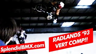 Radlands Vert Comp Northampton UK 1993 Mid School BMX [upl. by Annawoj22]