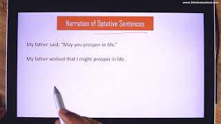 15 Narration of Optative Sentences [upl. by Filide]