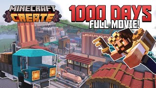 1000 days FULL MOVIE  Minecraft Create Mod Episodes 24  33 [upl. by Esinwahs854]