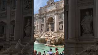 Tossed a coin people watched enjoyed some gelato 🍨 trevifountain rome italy gelato [upl. by Esmerolda857]