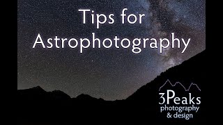 Tips for Astrophotography [upl. by Sahcnip]