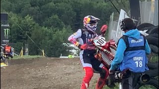 MXGP 2022 Uddevalla HUGE CRASH [upl. by Anuaf]