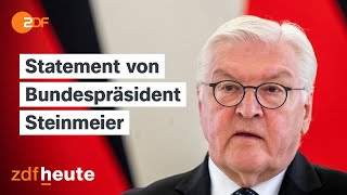 Steinmeier zum AmpelAus quotSchwierige Zeitenquot [upl. by Alejo]