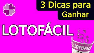 Dicas para Lotofácil [upl. by Gilly]