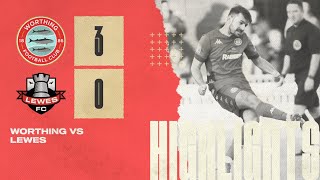 Highlights Worthing v Lewes  181221 [upl. by Criswell]