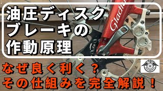 どうしてよく効くの？油圧ディスクブレーキの仕組み  ROCKBIKES TV [upl. by Niwhsa]