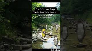 Dad’s School Days The Tallest Tale Ever Told  BANANA CAT fyp catmemes funny [upl. by Eniaj]