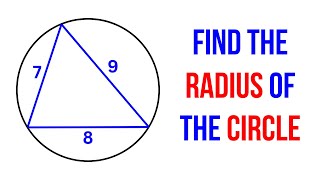 Triangle inscribed in a circle  3 Different Methods to Find the Radius of the Circle [upl. by Hillel373]