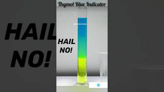 The Magic of Thymol Blue Indicator pH indicator experiment science Shorts [upl. by Iloj]