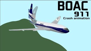 BOAC 911 crash animation countryballs [upl. by Past]