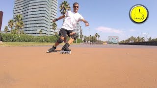 Conoce el freno en A y un ejercicio para frenar mejor con los patines [upl. by Aynatan891]