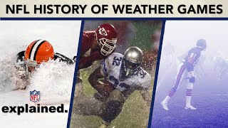 History of NFLs WORST Weather Games Snow Rain Heat amp More [upl. by Karlik133]