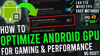 🔧 How To OptimizeBoost Android GPU For Gaming And Performance ✅ Speed Up Android  NO ROOT  2020 [upl. by Quar]