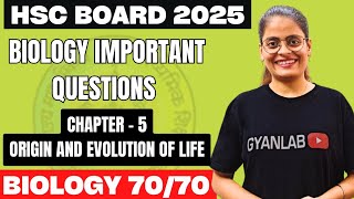 ✅ Biology IMP Questions 7070  Chp 5  Origin and Evolution of Life  Gyanlab  Anjali Patel [upl. by Ilrac840]