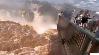 CATARATAS DO IGUAÇU PR MAIOR VAZÃO DE ÁGUA [upl. by Kere]