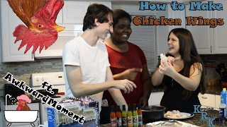 How to Make Slightly Breaded Chicken Wings ft AwkwardMoment I Episode 15 [upl. by Lig]