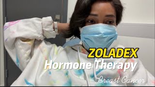 Monthly Zoladex shot Hormone Injection Breast Cancer Journey [upl. by Krys]