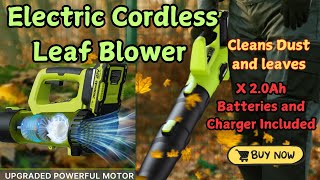 🔥💥 21V Electric Cordless Leaf Blower  Powerful amp Portable Yard Cleanup Solution [upl. by Jannery]